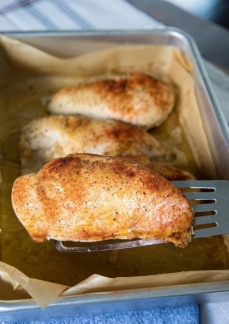 Roast chicken breast for meal prep