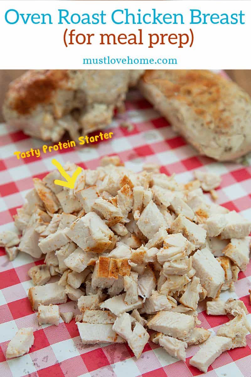 Make roast chicken breast for a protein starter for your favorite meal prep.