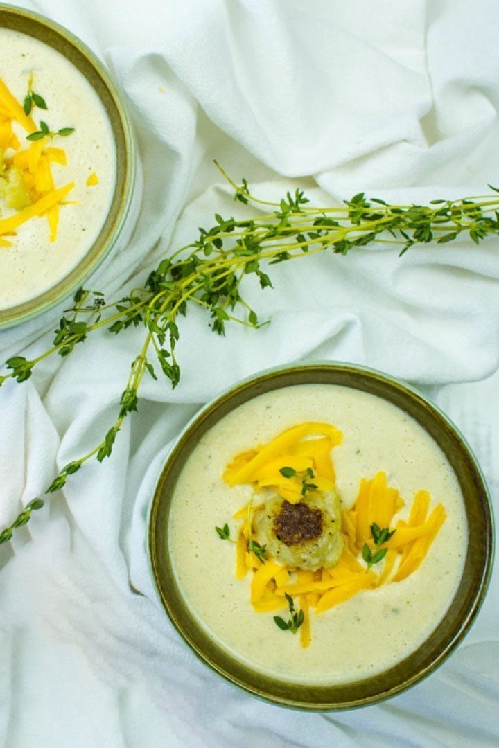 roasted cauliflower soup